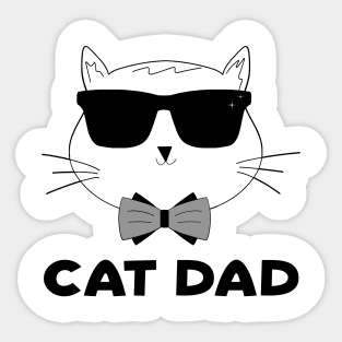 Father's Day Cat Daddy Best Cat Dad Ever Sticker